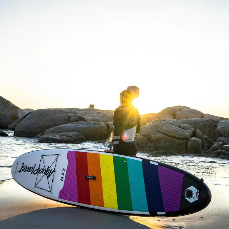 AQUAPLANET Kit Paddle Gonflable - Max Arc-en-ciel – Image 5