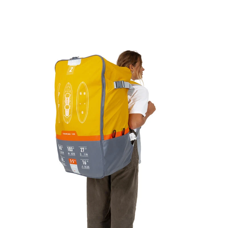 Canoë Kayak Gonflable 2 Places De Randonnée Fond Haute Pression - X100+ – Image 10