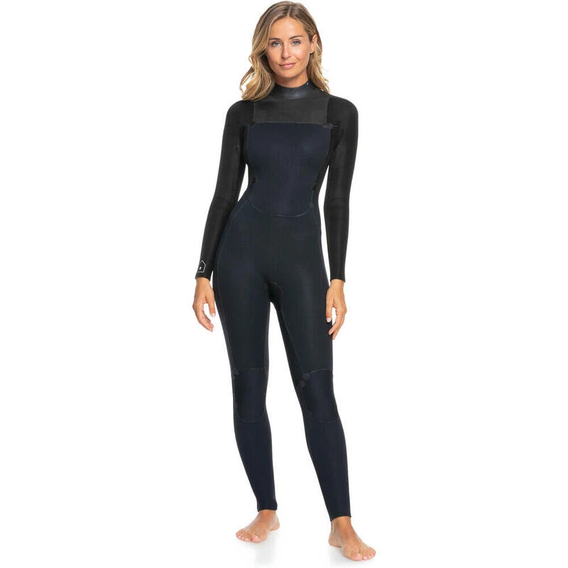 Roxy Combinaison De Surf Prologue 4/3mm GBS - Zip Au Dos Vert Femmes â Image 5