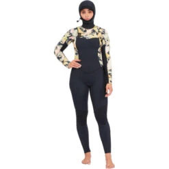 Billabong Combinaison De Surf Salty Dayz 4/3mm - Zip Poitrine - Noir Dames