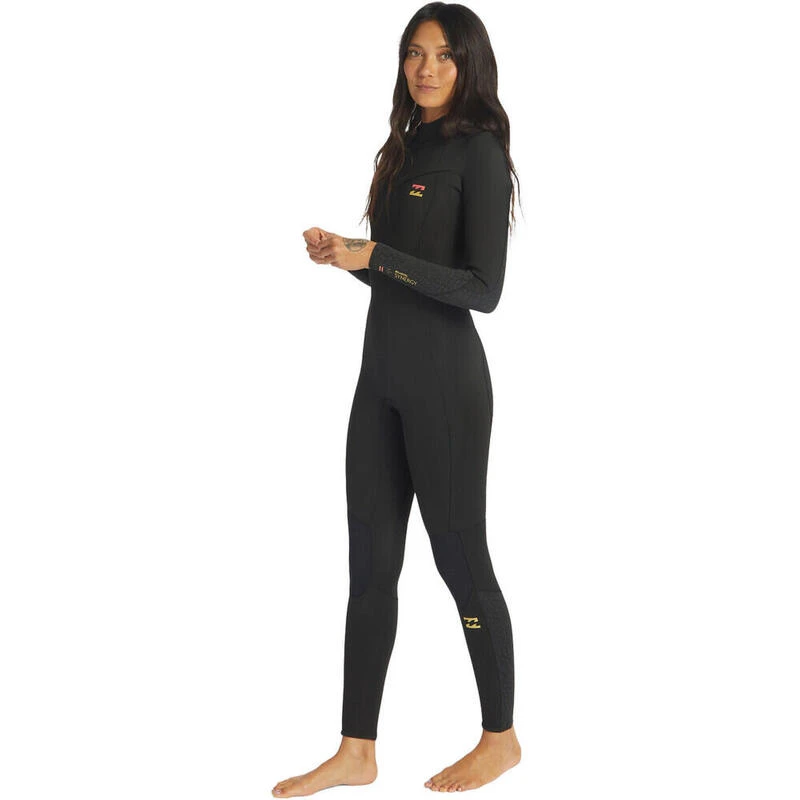 Billabong Combinaison De Surf Synergy 5/4mm - Zip Au Dos - Noir Femmes â Image 3