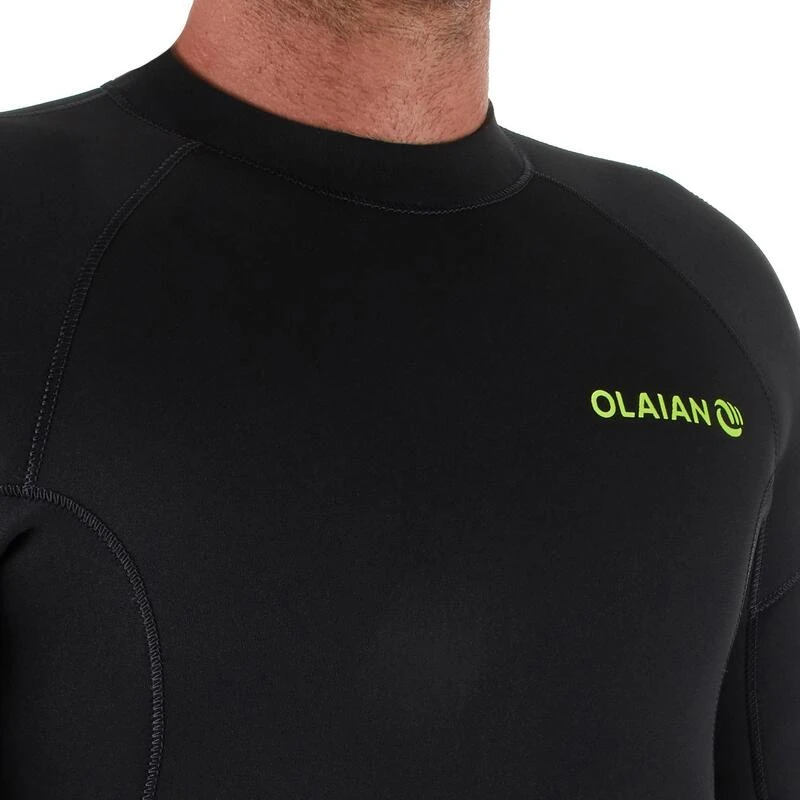Combinaison SURF 100 Néoprène 4/3 Mm Homme Noire – Image 2