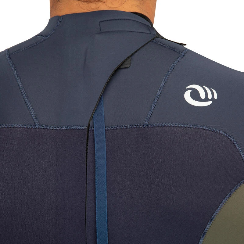 Combinaison SURF 500 Néoprène 3/2 Mm Homme Bleue Kaki – Image 7