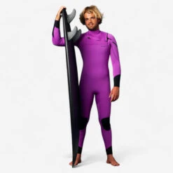 Combinaison Surf NéoprÚne 4/3 Mm Homme - 900 Fuchsia