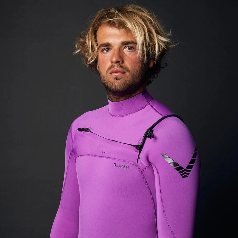 Combinaison Surf Néoprène 4/3 Mm Homme - 900 Fuchsia – Image 4