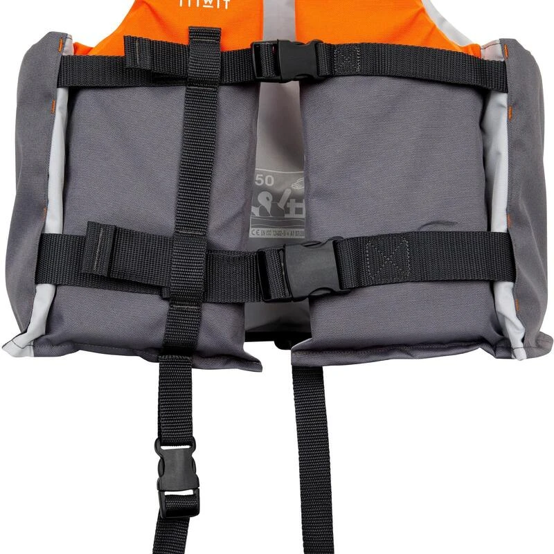 Gilet Aide à La Flottaison 50N+ Orange Kayak Stand Up Paddle Dériveur – Image 9