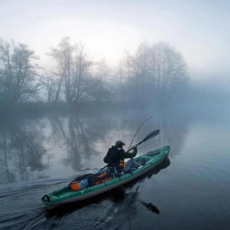 TAHE Kayak Rigide De Randonnée/pêche - Java Fishing Vert – Image 4