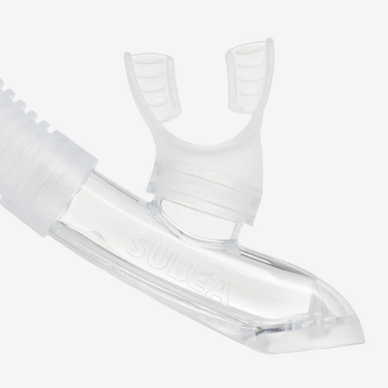 Kit De Snorkeling Masque 100 COMFORT Tuba DRYTOP Adulte Vert â Image 7