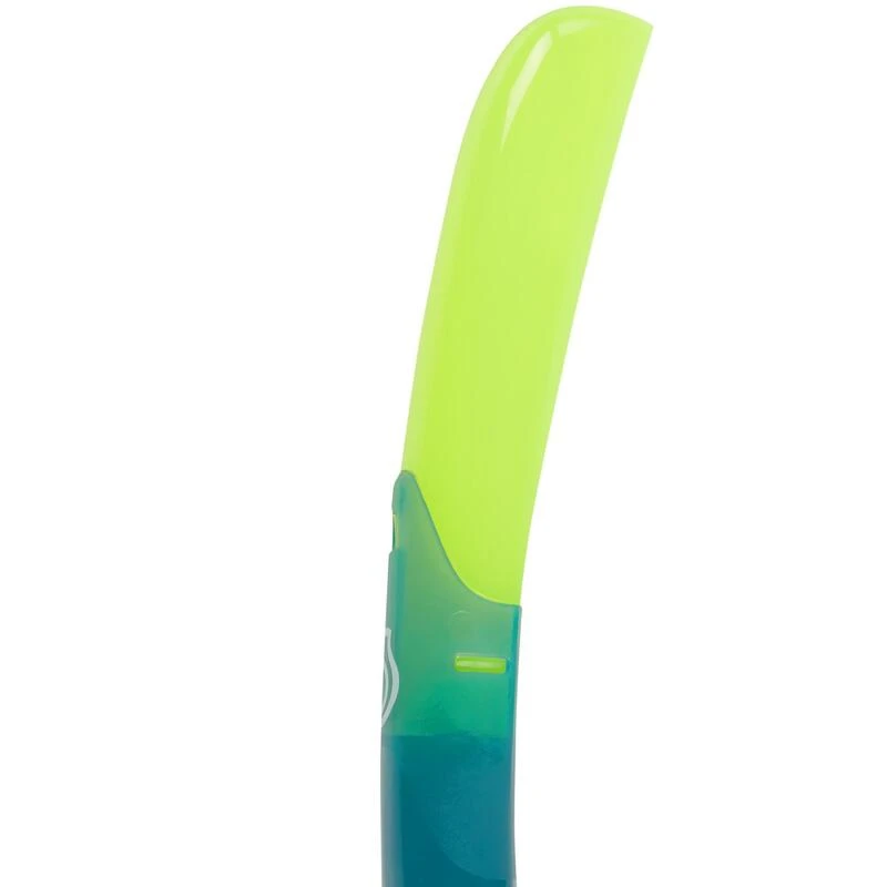 Kit PlongĂ©e Masque Et Tuba Snorkeling 100 Valve Enfant Vert Fluo â Image 7