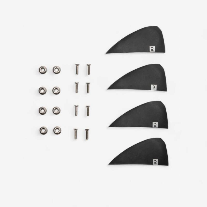 LOT De 4 AILERONS UNIVERSELS Pour PLANCHE DE KITESURF Type TWIN TIP