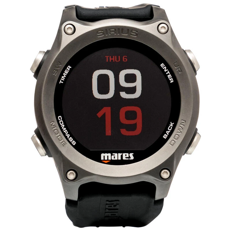 Ordinateur De PlongĂ©e Mares Sirius Noir Gris â Image 3