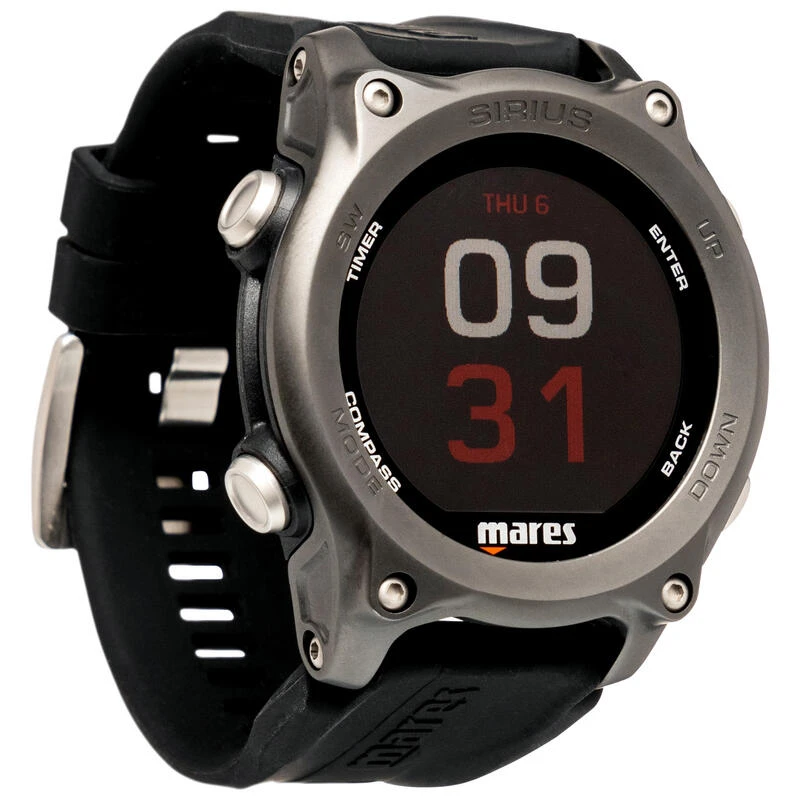 Ordinateur De Plongée Mares Sirius Noir Gris