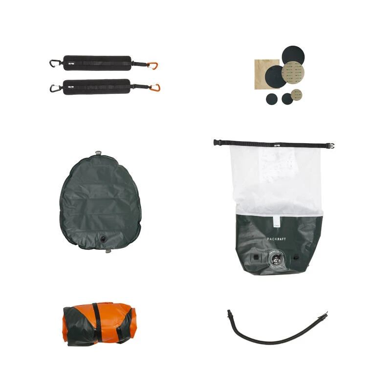 Packraft 500 Kayak Gonflable TPU Rivière 1 Place Zip étanche - PR500 – Image 10