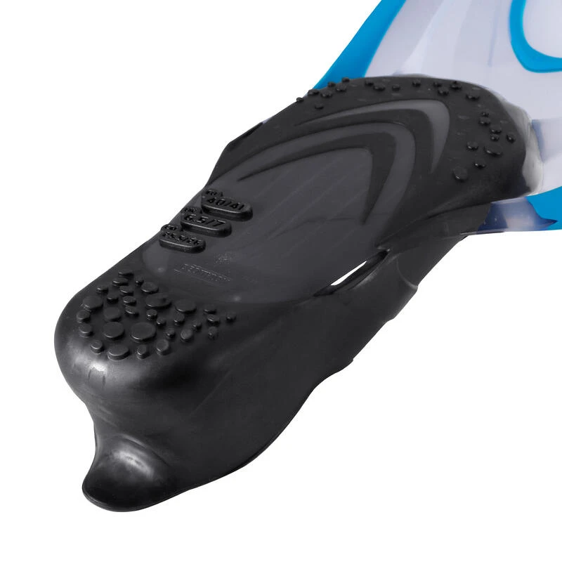 Palmes De Snorkeling Et PlongĂ©e Bouteille 540 Adulte Translucides Bleues â Image 7