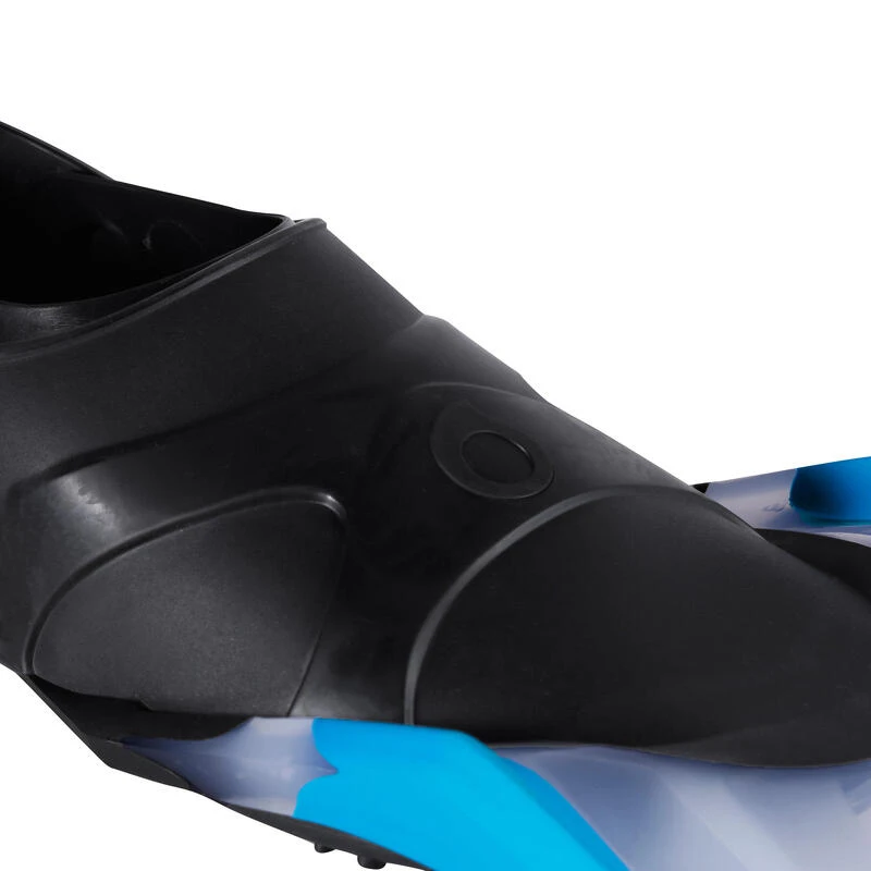 Palmes De Snorkeling Et PlongĂ©e Bouteille 540 Adulte Translucides Bleues â Image 8