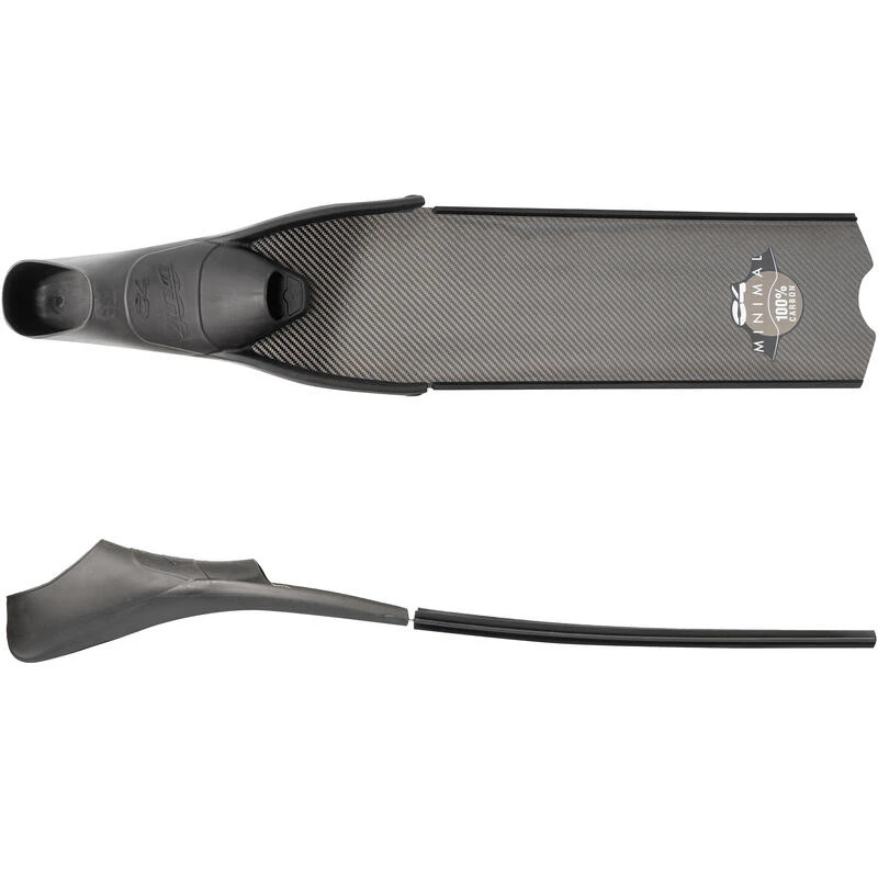 PALMES MINIMAL 100% CARBONE D'APNEE ET DE CHASSE SOUS MARINE C4 CARBON â Image 3