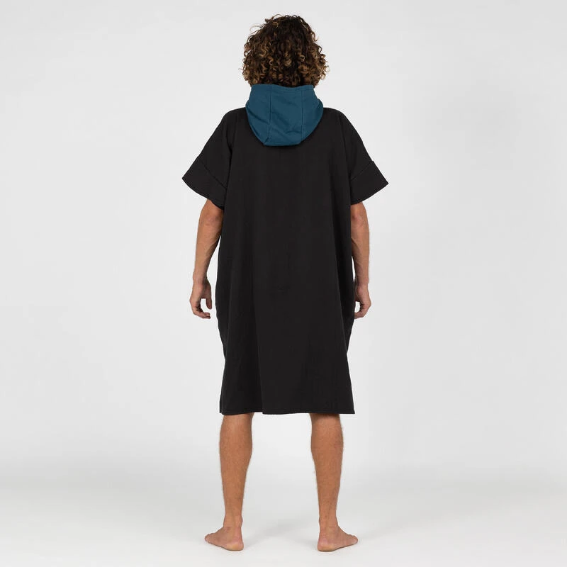 Poncho Surf Adulte - 500 Noir â Image 2