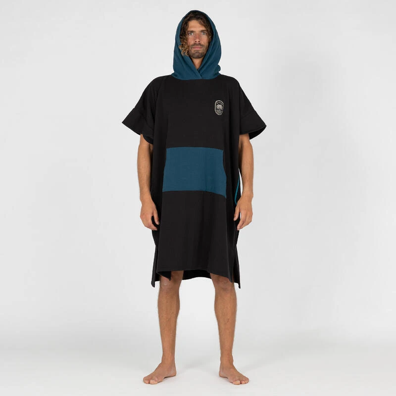 Poncho Surf Adulte - 500 Noir â Image 3