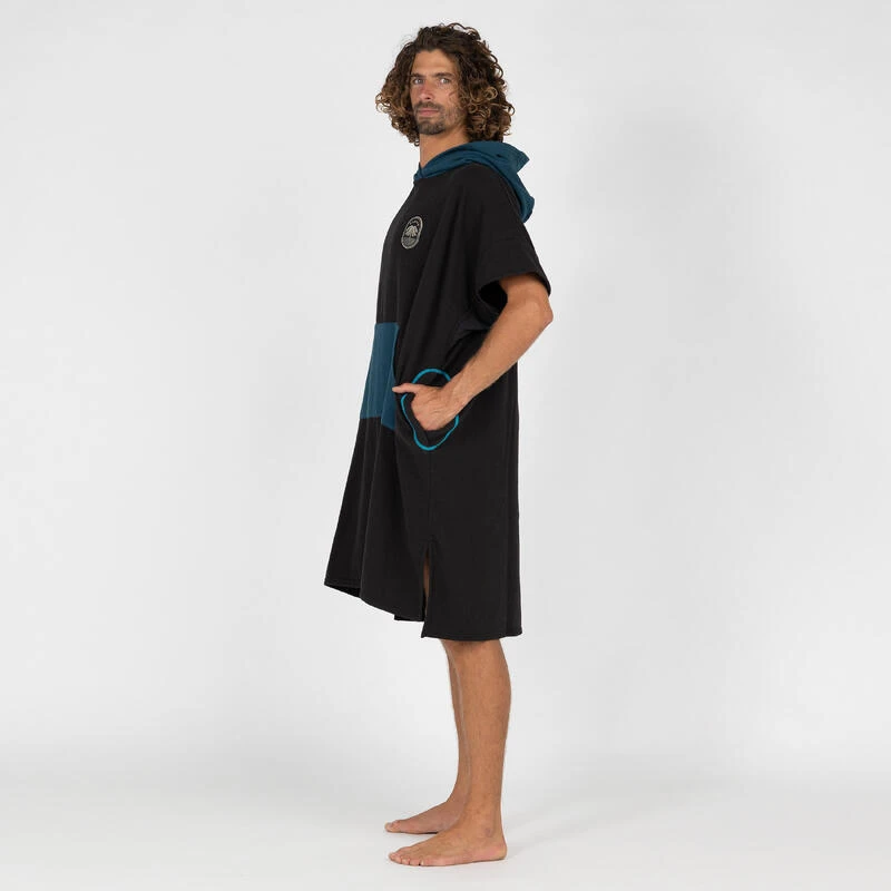 Poncho Surf Adulte - 500 Noir â Image 5