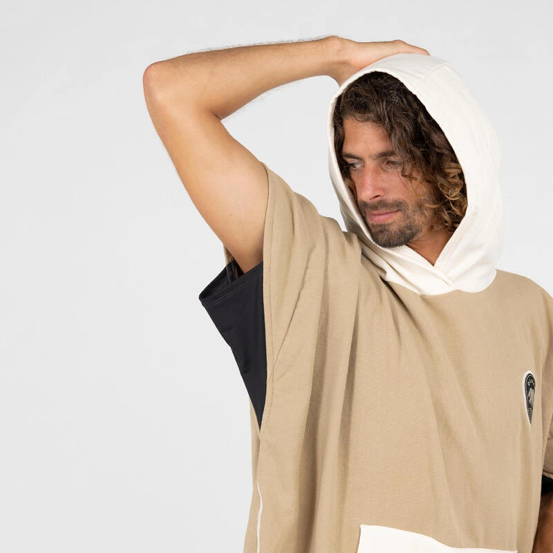 Poncho Surf Adulte - 500 Sable â Image 6