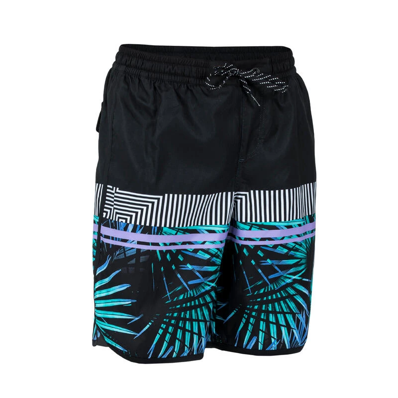 Short De Bain Garçon - 500 Palmsand Noir