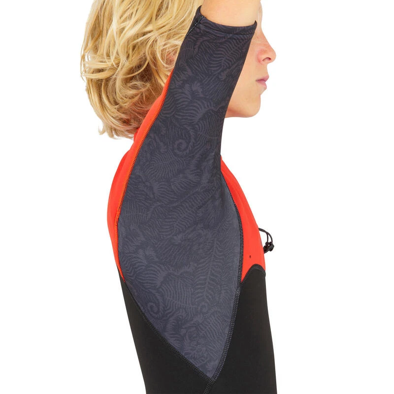 Shorty Néoprène 1,5 Mm Surf 900 Junior Noir Rouge – Image 4