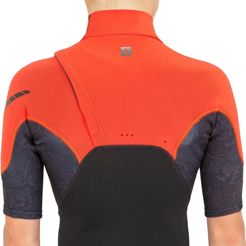 Shorty Néoprène 1,5 Mm Surf 900 Junior Noir Rouge – Image 7