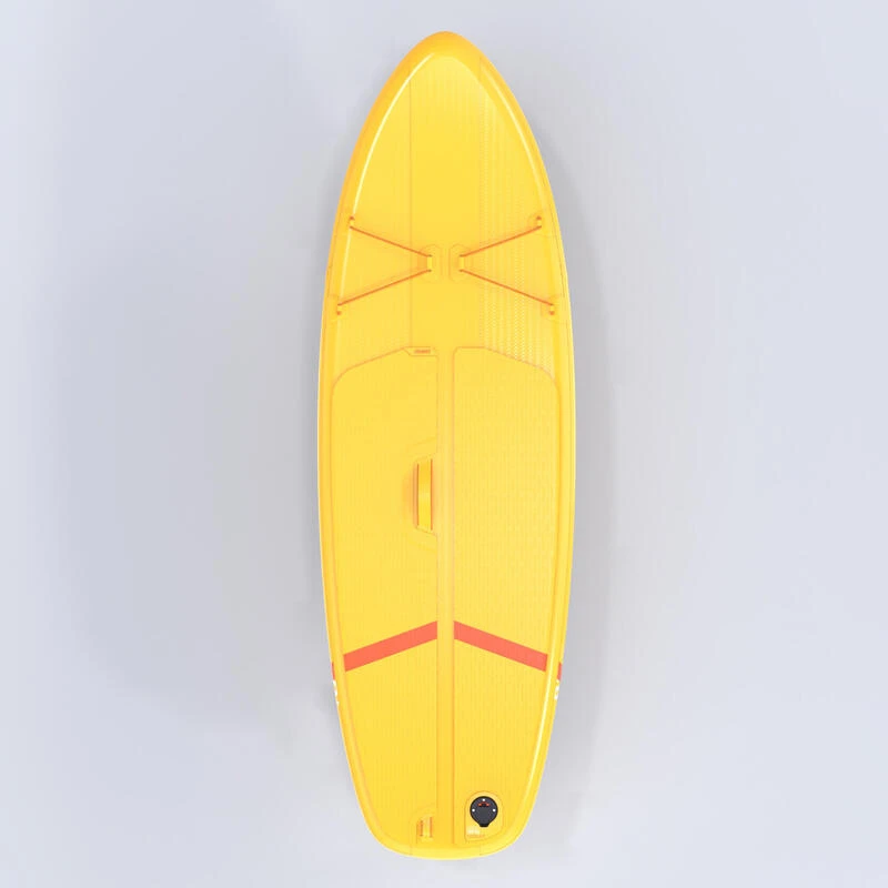 STAND UP PADDLE GONFLABLE DEBUTANT COMPACT S BLANC - JAUNE â Image 7