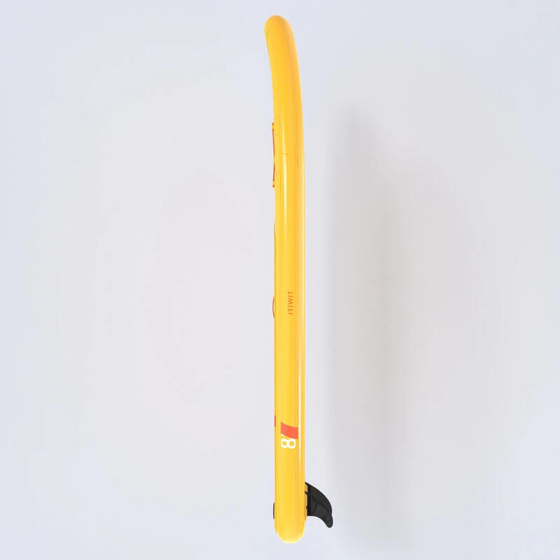 STAND UP PADDLE GONFLABLE DEBUTANT COMPACT S BLANC - JAUNE â Image 9