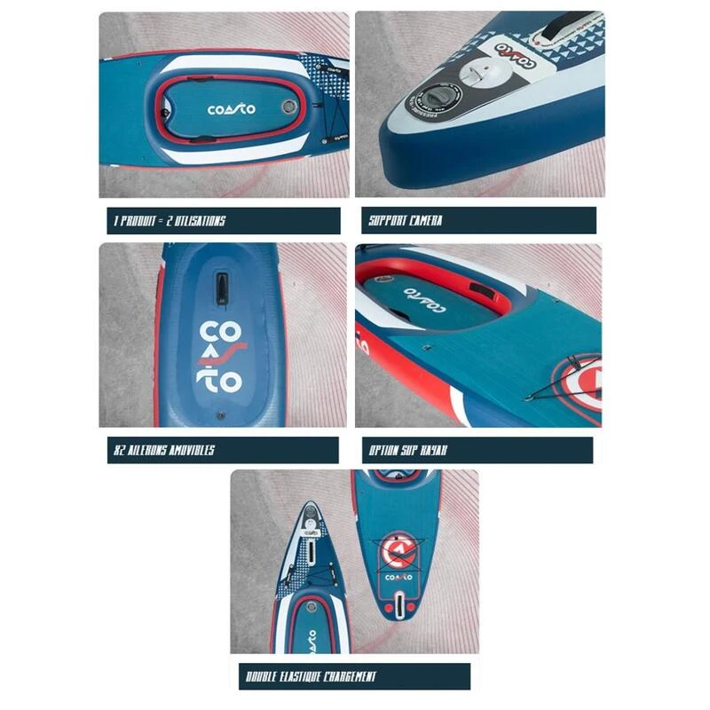 Stand Up Paddle/Kayak Gonflable Altai 11' - 1 Place 341x90x20 (11'x35''x8") – Image 3