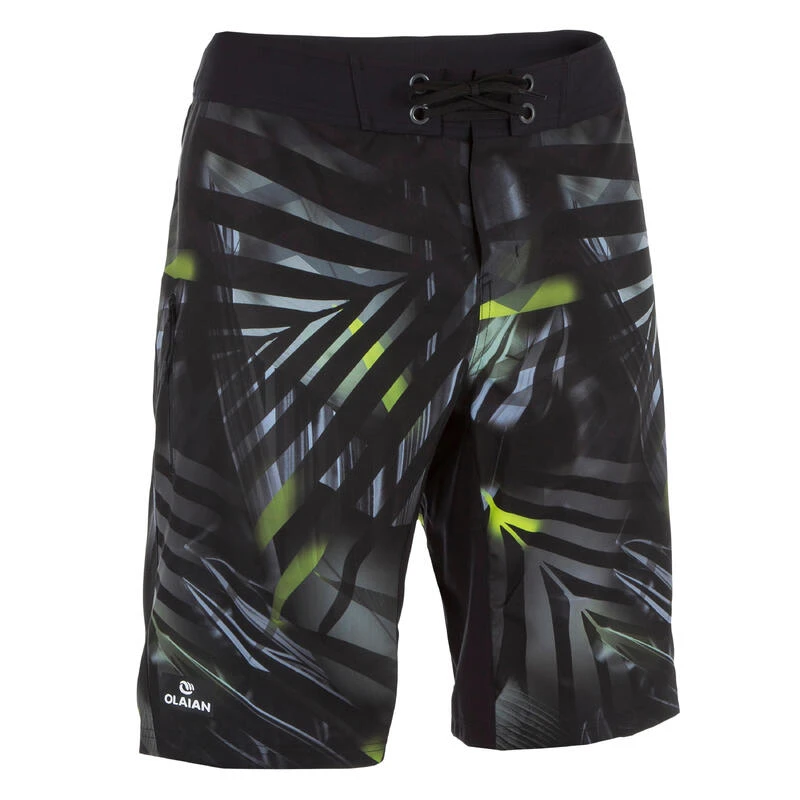 Surf Boardshort Long 500 Jungle Grey