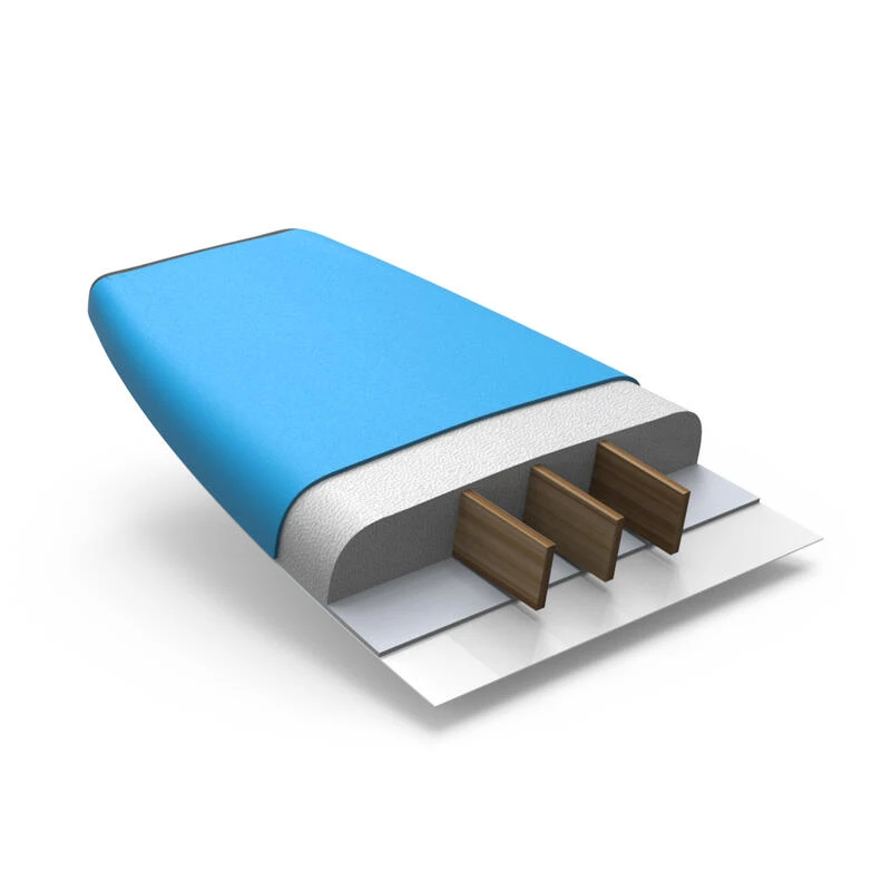 SURF MOUSSE 100 8'2" LivrĂ©e Avec Un Leash Et 3 Ailerons. â Image 3