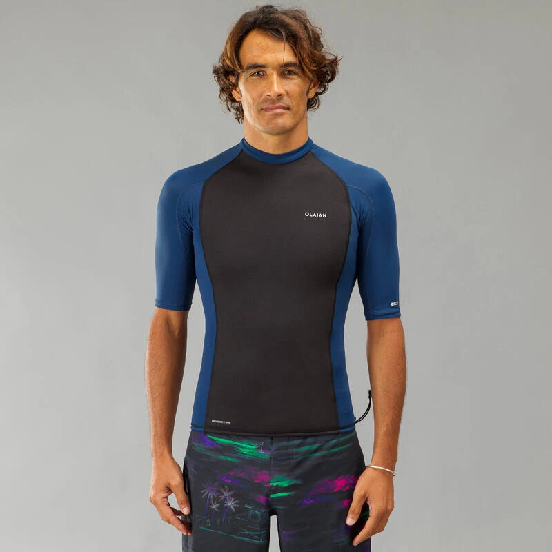 Tee-shirt Anti UV Surf Top Thermique Néoprène Lycra Manches Courtes Homme. – Image 7