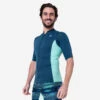 Top Anti UV Manches Courtes Homme Néoprène 1 Mm - Bleu