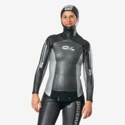 Veste Apnée C4 CARBON Femme Néoprène Glide Skin 3mm - Sideral